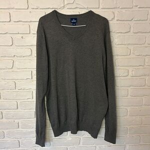 Old Navy Pullover‎ V-neck Charcoal Gray Sweater